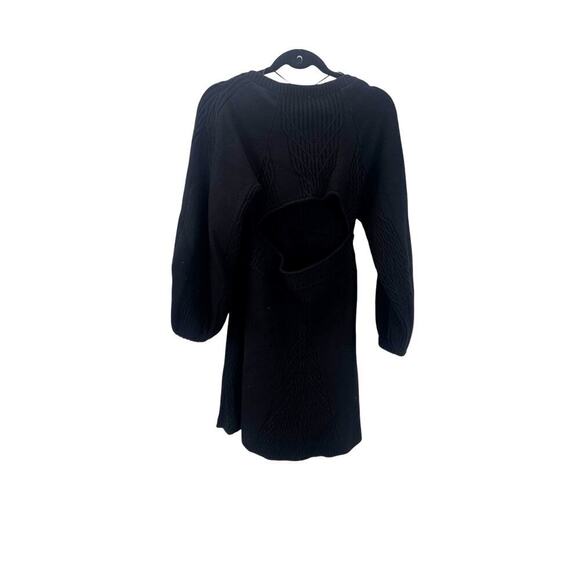 Free People OB1185399 Emmaline Mini Dress Balloon Sleeves Black Size Medium NWT - Picture 6 of 13